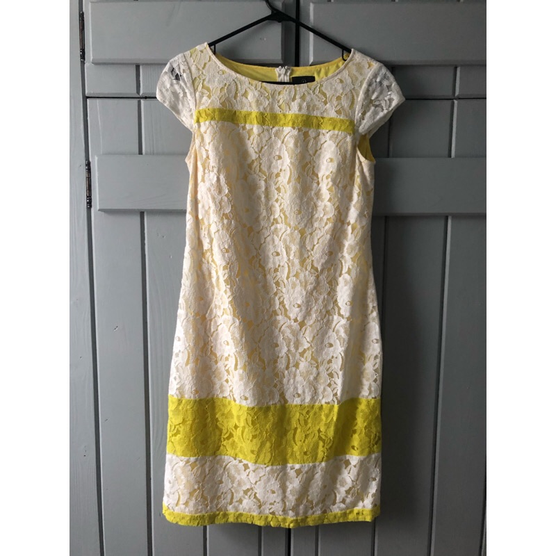 Adrianna Papell Cap Sleeve Lace Dress